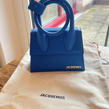 NUOVO Borsa Jacquemus Chiquito nodo blu