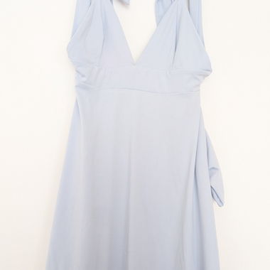 Light Blue Wrap Dress