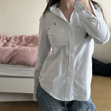 Ralph Lauren Camicia - Righe Blu/Bianche (Slim Fit)