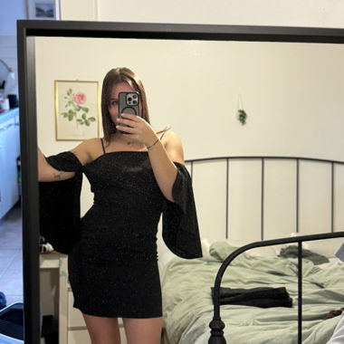 Elegante vestito nero Miss Selfridge scollo a barca