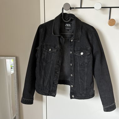 Giacca di jeans ZARA nera
