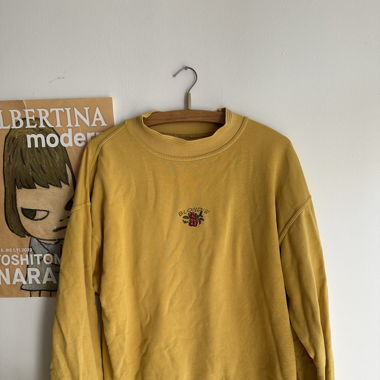 Gelber Vintage Blondie Pulli