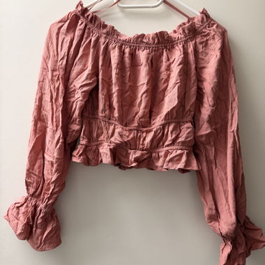 Pink off-shoulder top