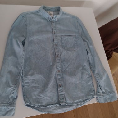 Camicia in Denim Azzurro Chiaro