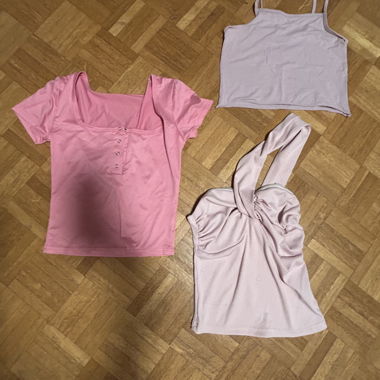 Set di top rosa