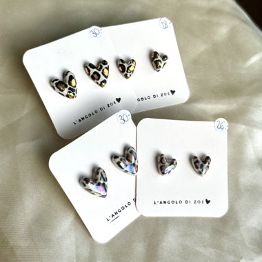 Boucle d'oreille en céramique