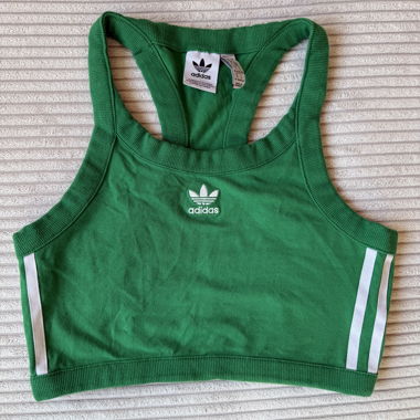 Green Adidas Crop Top
