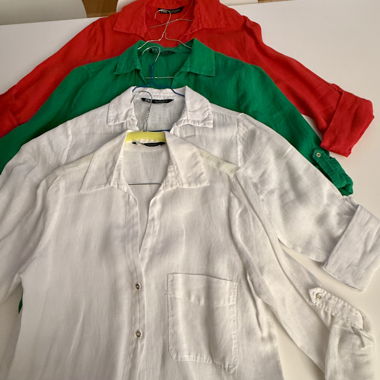 ZARA Leinenblusen in verschiedenen Farben & Grössen