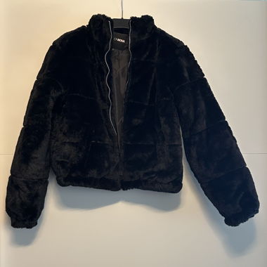 Black Fashion Nova Plush Jacket