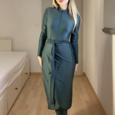  Burkini-Set Dunkelgrün  Modest Swimwear 