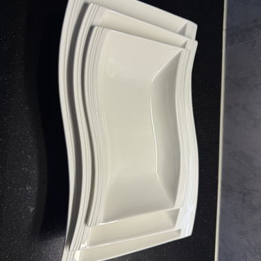 White Porcelain Plates Set