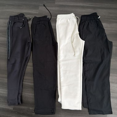 4 Jogginghosen Set oder einzeln , Schwarz & Beige
