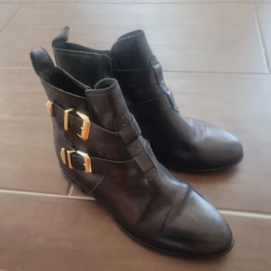 Leder Stiefellette