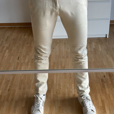 Pantalon slim blanc cassé Incotex Pattern 30