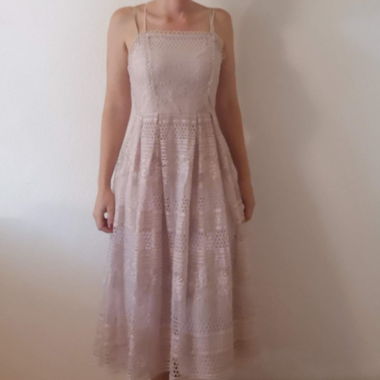 Kleid Spitze Rosa S