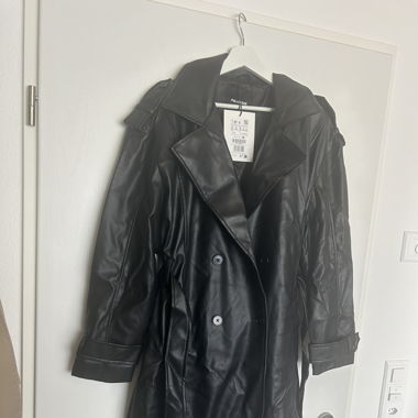 Trenchcoat / Kunstledermantel