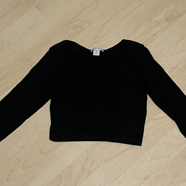 Crop top noir