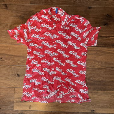Chemise rouge à manches courtes H&M Kellogg’s taille M