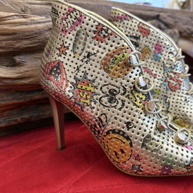 Schuhe  CARINII 37 Gold