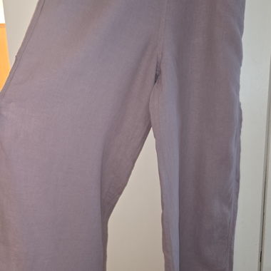 Lila Premium Leinenhose Bokitta Grösse M