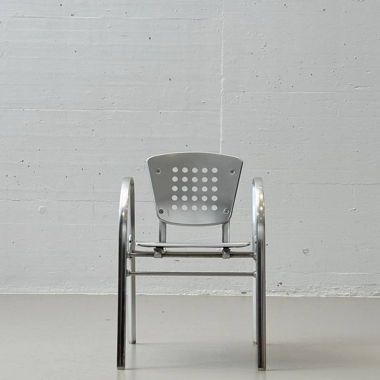 Set aus 4  Aluminiumstühle von Indecasa