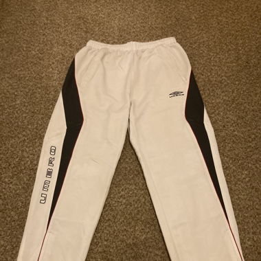 Pantaloni da allenamento bianchi Umbro