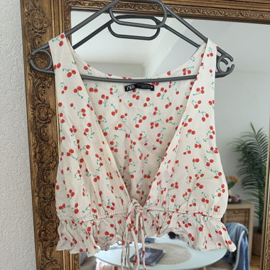 Top Zara cerise 