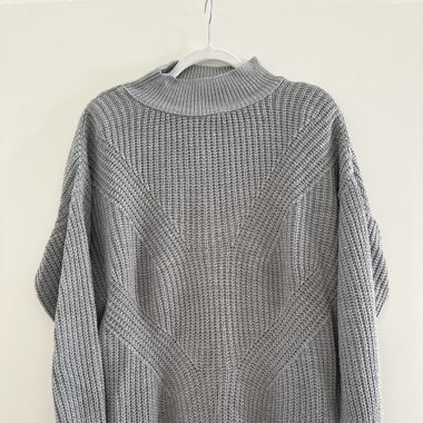 Pull oversize à col roulé 
