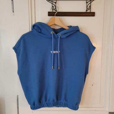Sweat-shirt sans manche, bleu électrique 