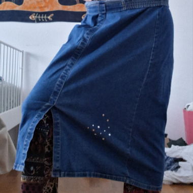 Denim Maxi Skirt