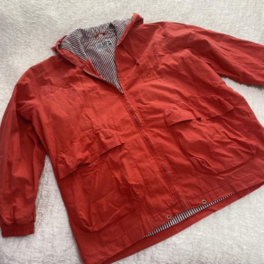 vintage from mid 80s windbreaker jacket in red 
