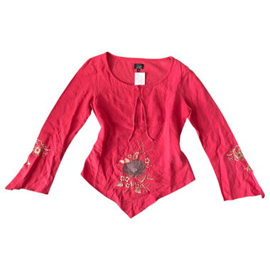 vintage asymmetrical boho blouse 
