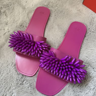 Ornate Pink Sandals 39