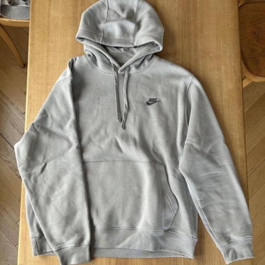 Nike Hoodie in Grau/Blau