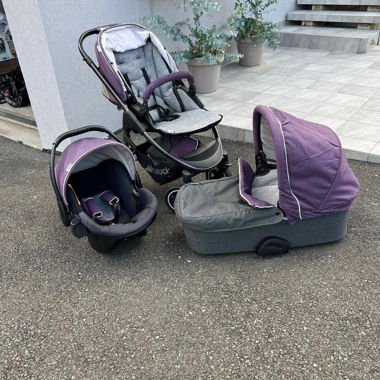 Passeggino combinato Hauck 3 in 1 viola