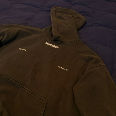 Nude Project Hoodie – Size M - Olive Green