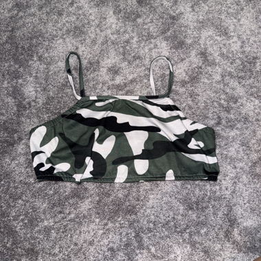 Camouflage Cropped Top