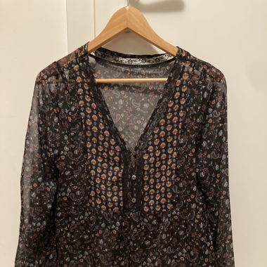 Black sheer top 