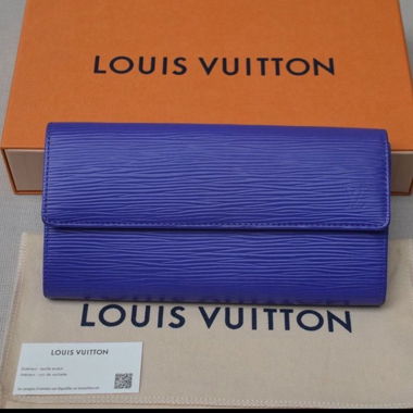 Louis Vuitton Epi Leder Portemonnaie Violett 