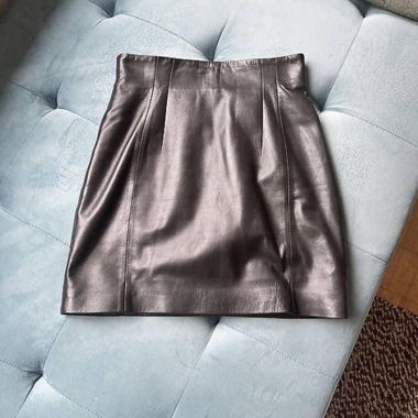 & Other Stories Leder-Minirock