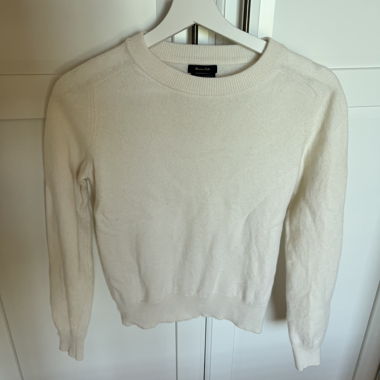 Massimo Dutti Pullover aus Wolle und Kaschmir weiss