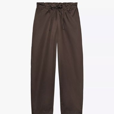 Pantaloni morbidi marroni
