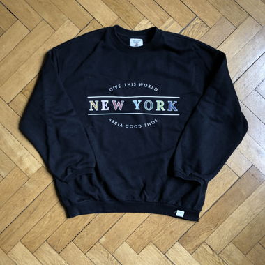 Sweater nero New York - Pull & Bear