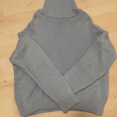 Light blue turtleneck sweater