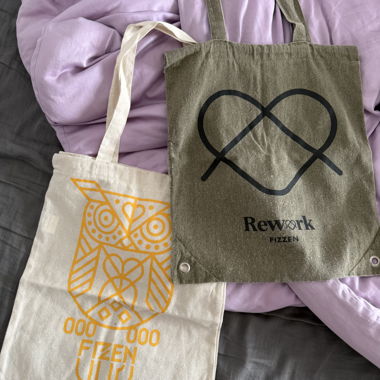 2 fizzen tote bags 