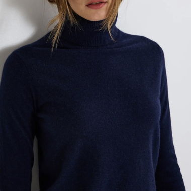 Dolcevita blu navy UNIQLO taglia S