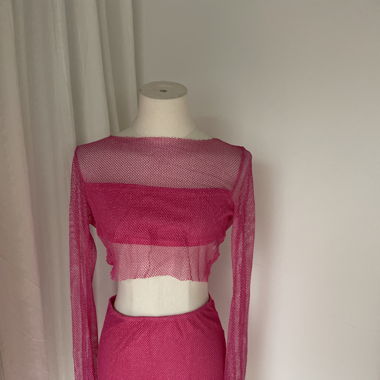Pink glitter zweiteiler 
