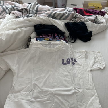 oversized T-shirt mit Backprint
