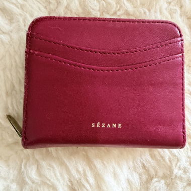 Sezane Portemonnaie Bordeaux