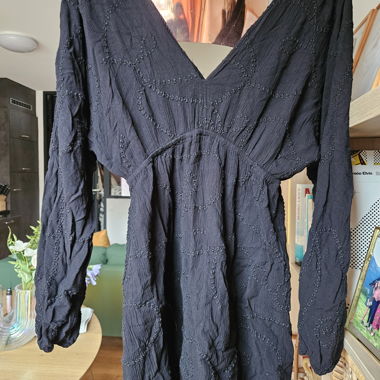 Black bohemian summer dress